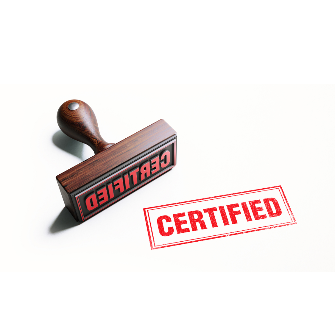 certification stamp