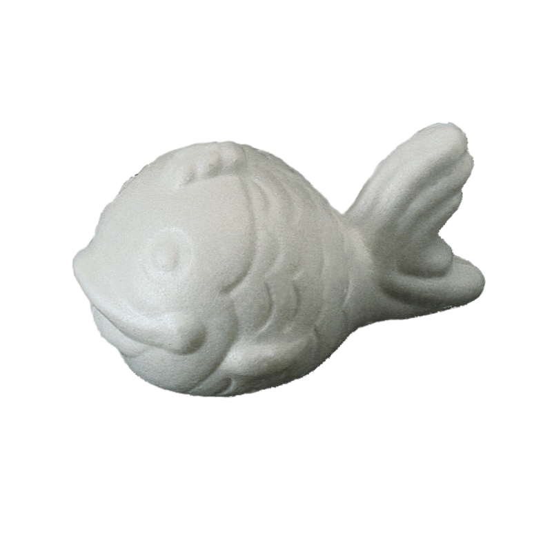 8-piece pack of 110x40 mm pressed styrofoam fish