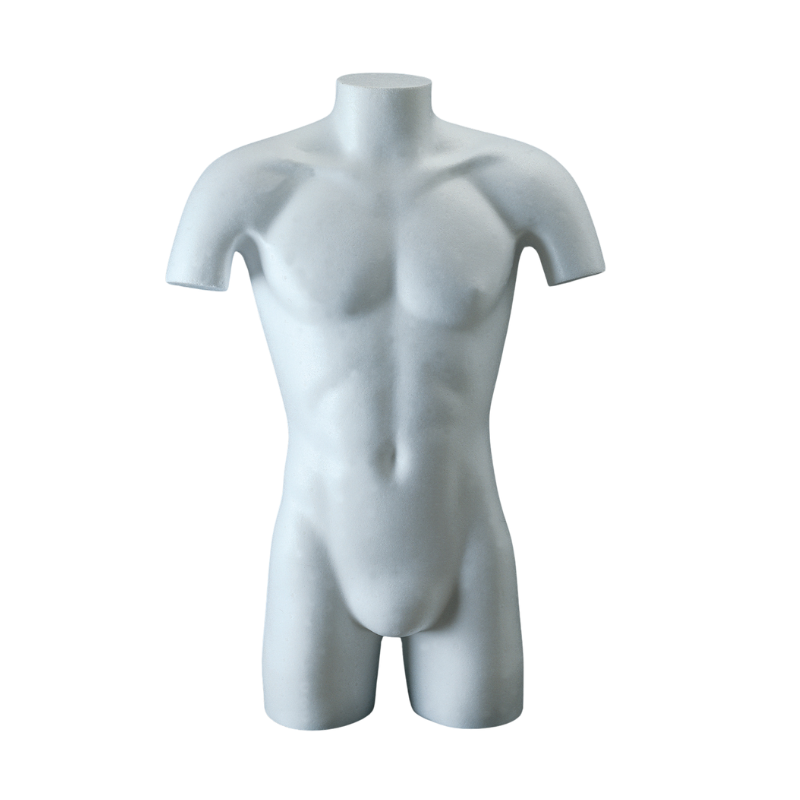 Man bust 80x50x22 cm in pressed styrofoam