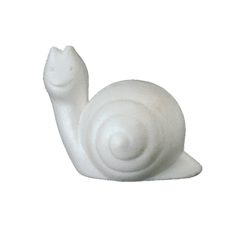 3-piece pack of 160x110mm pressed styrofoam snails