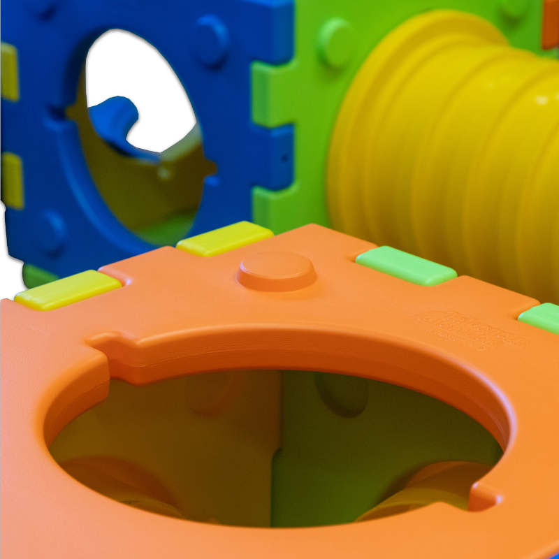 Castle b - modular play set with 2 playhouses, 2 cubes and 4 tunnels. - Image 3