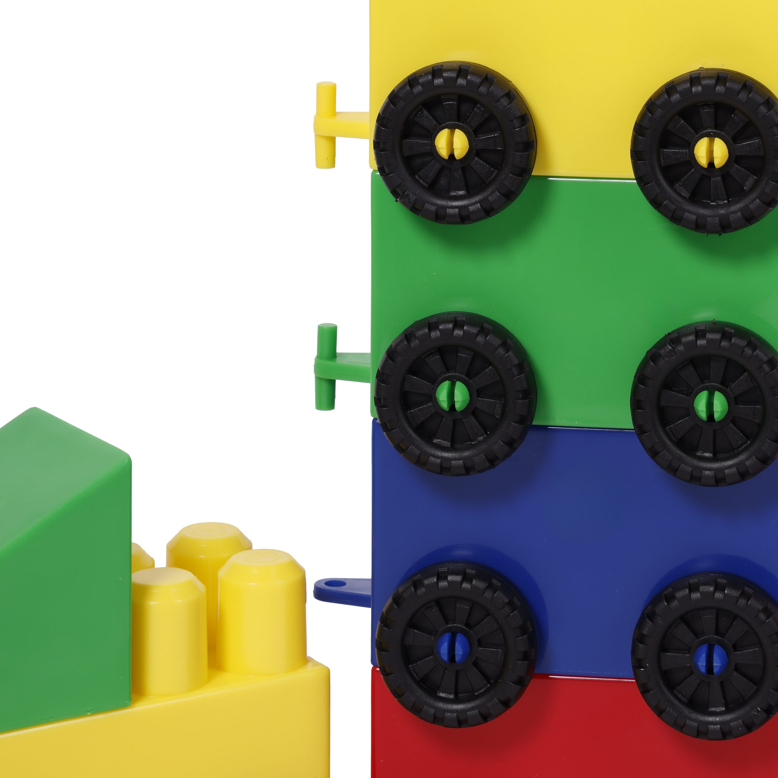 Set of 30 colorful interlocking building blocks - Image 3
