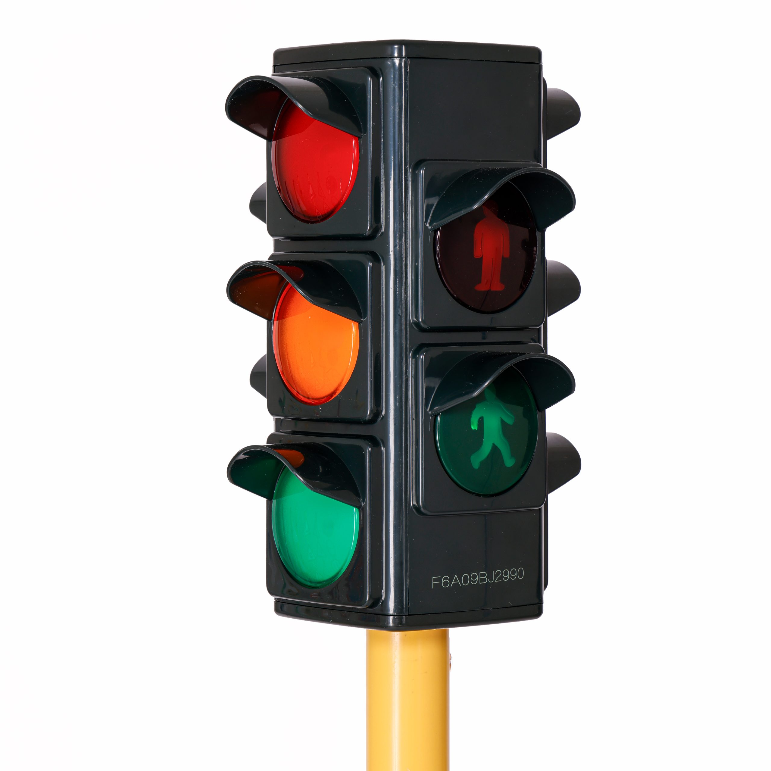 Road education kit a, warning signs and traffic light with functioning lights - Image 2