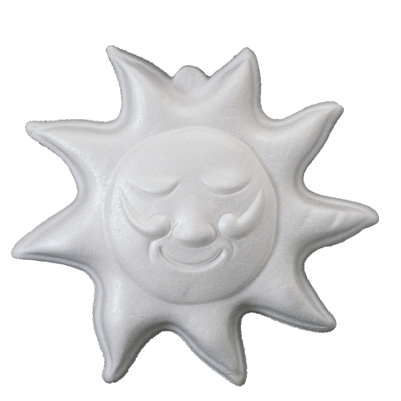 2-piece pack of ø 240mm pressed styrofoam suns
