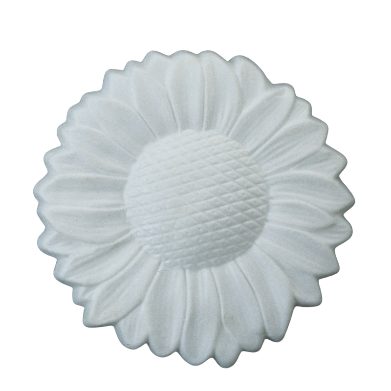 3-piece pack of ø230 mm pressed styrofoam big sunflowers