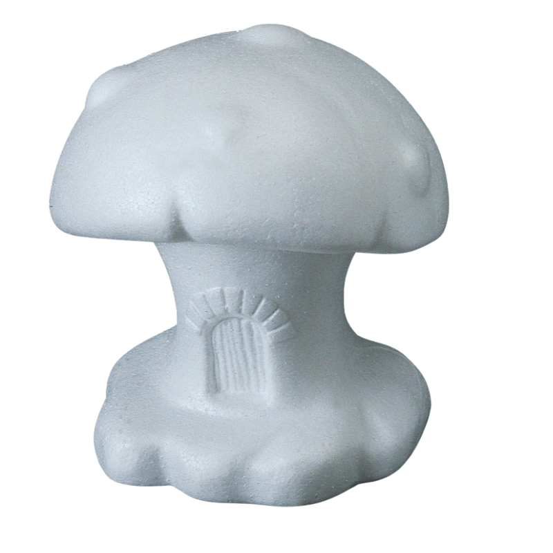 3-piece pack of h.150mm pressed styrofoam mushrooms