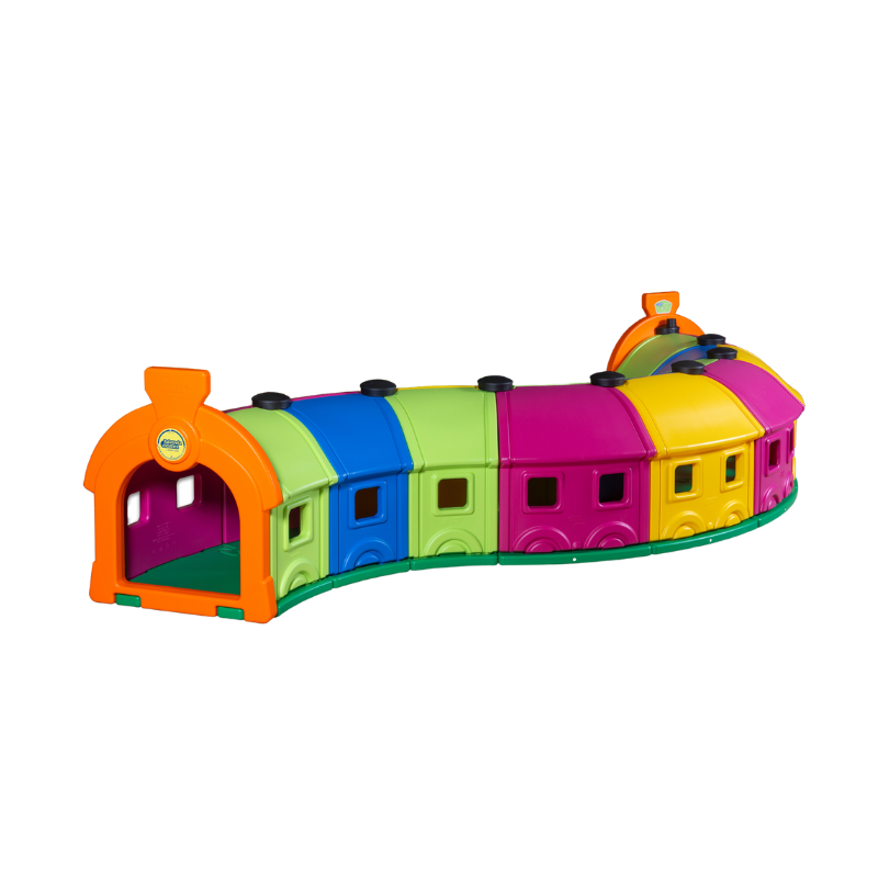 Modular tunnel wagon toy - set 8 wagons