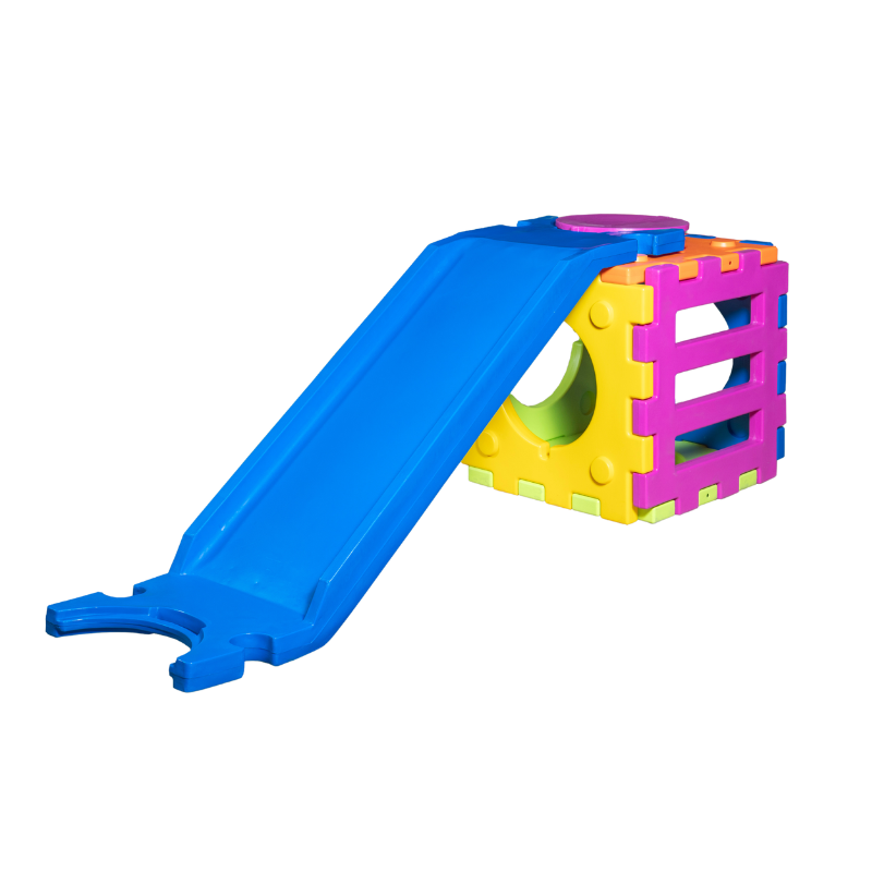 gioco cubico con scivolo scala colorato