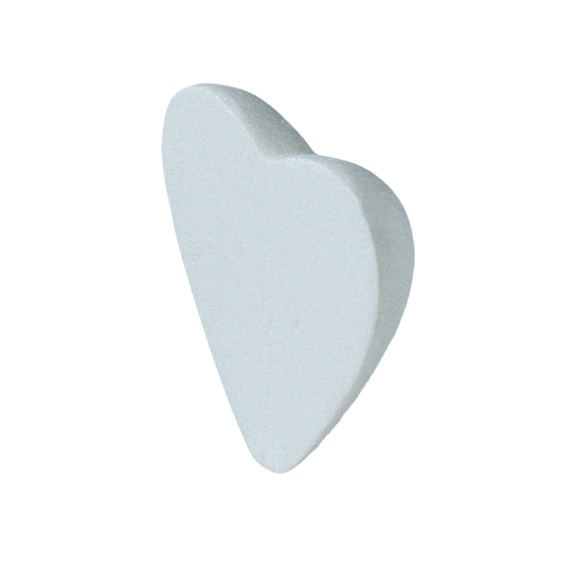 23-piece pack of 110mm pressed styrofoam flat hearts