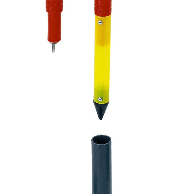 Support tube for jointed slalom pole