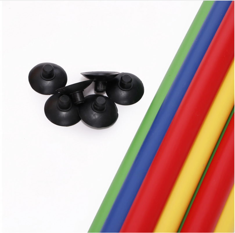 Set of 4 suction cups + 3 connecting pins for course block - Image 2